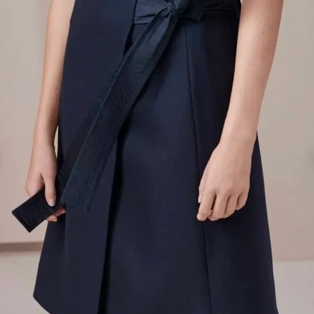 cos 울 미디 랩스커트