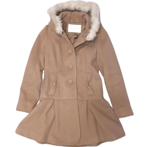 리즈리사 고전 라떼갸루 리본 롱 코트