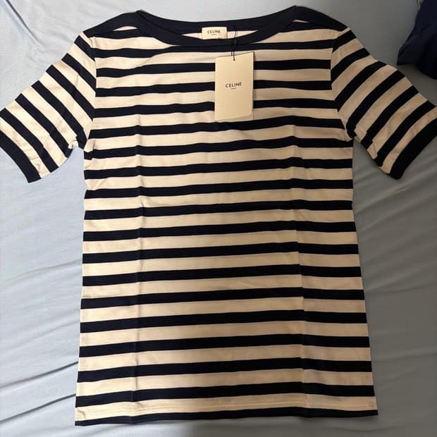 택포함 새상품) 20SS Navy Border tee by.에디슬리먼
