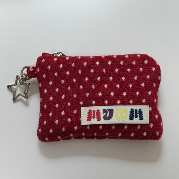 무음 땡땡이 동전지갑 카드지갑 레드 판매합니다!