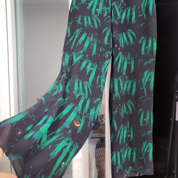 톰그레이 하운드 수입한 시스루 실키  패턴 바지 44-55