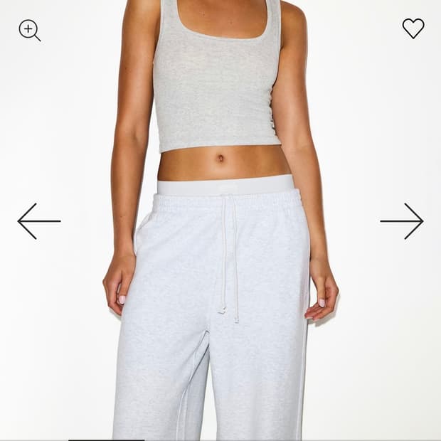 ((구해요)) 스킴스 오버사이즈 더블웨이스트 팬츠 그레이 구해요