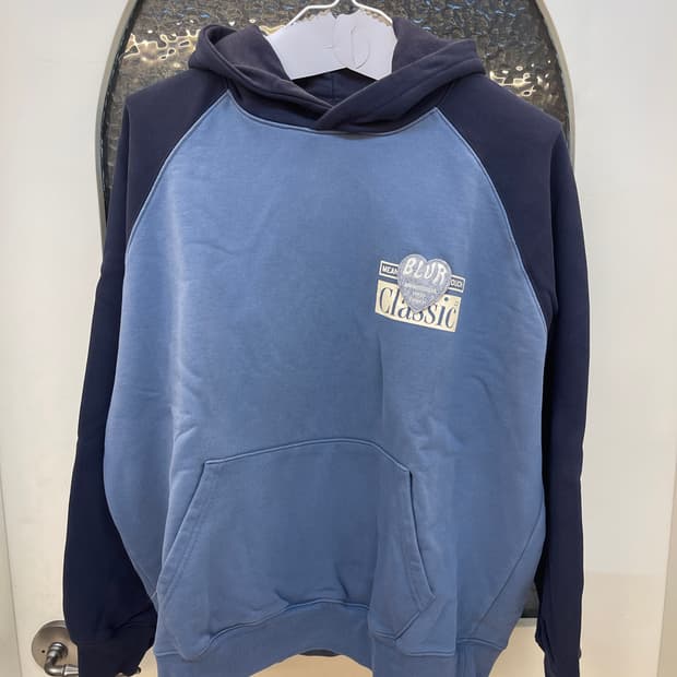 BLUR 블러 패치 나그랑 후드티 2사이즈
