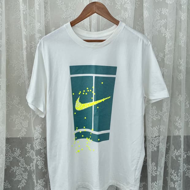 XXL) 나이키 테니스 코트 반팔 티셔츠 화이트