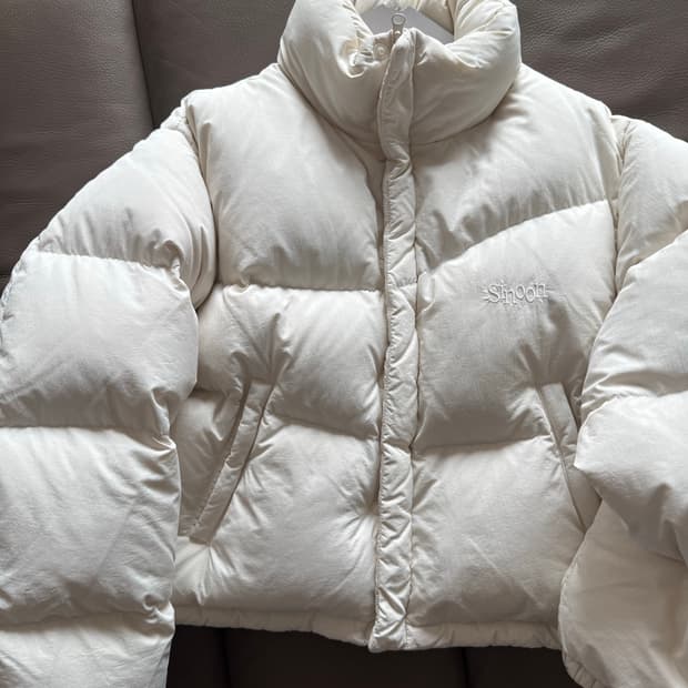 시눈 아이보리 푸퍼 패딩