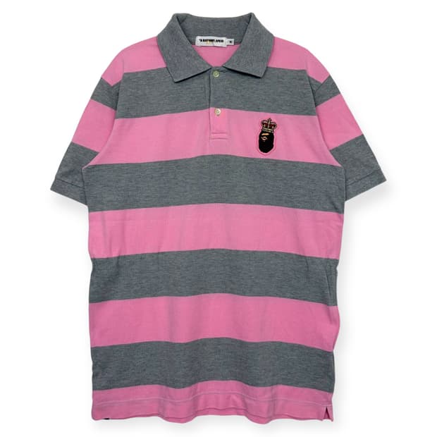 베이프 로고 카라 티셔츠