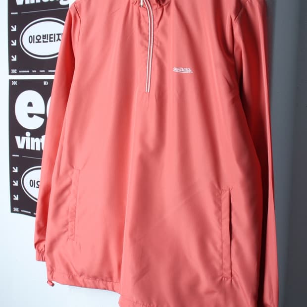 W(XL) 본더치 집업 바람막이 점퍼자켓 00년대 반집업-H34986