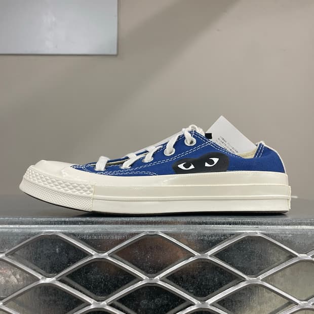 컨버스 x 꼼데 블루 로우 230mm(박스x)(gr-4620)
