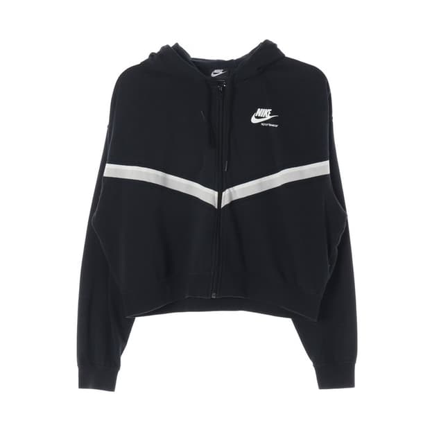 나이키 크롭 후드집업 M