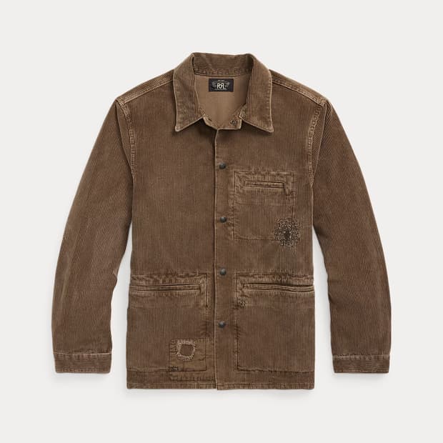 RRL 리페어 코듀로이 오버셔츠