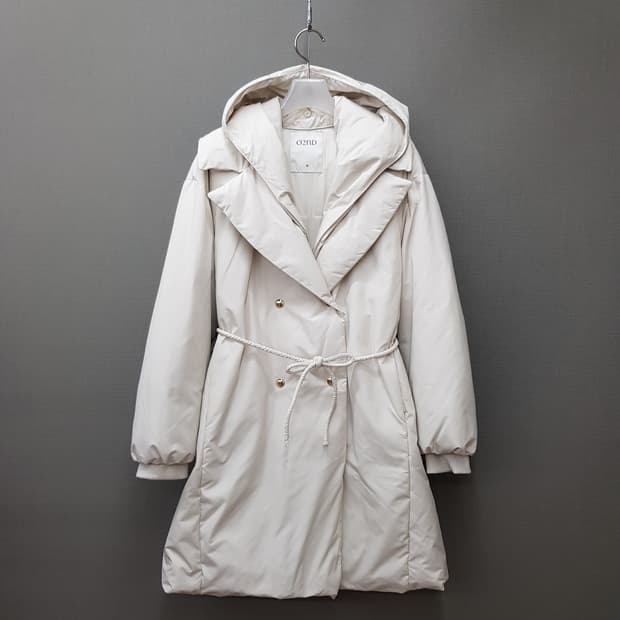 오즈세컨 O2nd 2023 벨티드 후드 패딩 코트 76-90-155사이즈