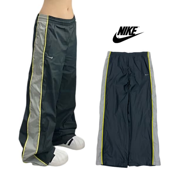 나이키 00s 스우시 올드스쿨 와이드 바람막이 트랙팬츠