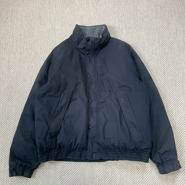 엘엘빈 플리스 카라 다운 블루종 자켓