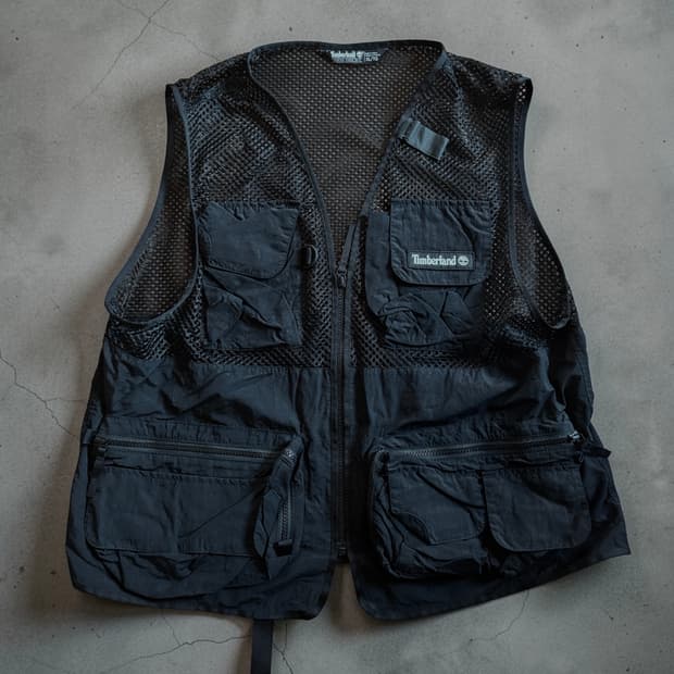 팀버랜드 고프코어 유틸리티 포켓 메쉬 조끼