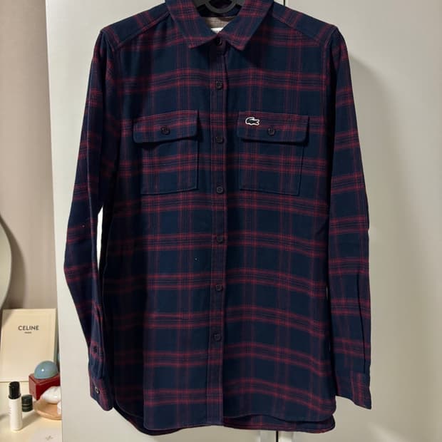 라코스테 기모 체크셔츠