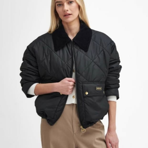 바버 라이아 laia 퀼팅 자켓