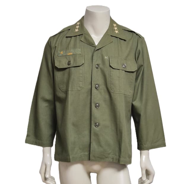 육군 구형 중장 민무늬 사제 맞춤 전투복 상의 (XL)