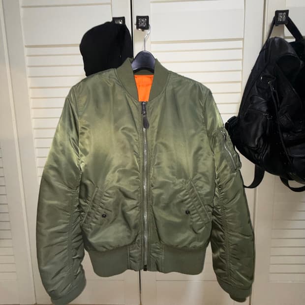 알파인더스트리 ma-1 카키 마원 봄버