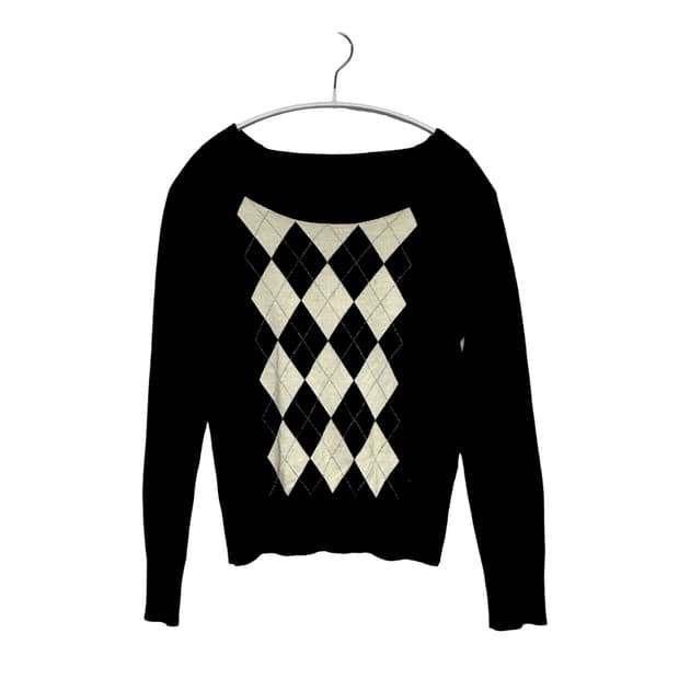 버버리 아가일 니트