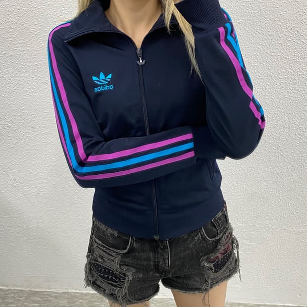 아디다스 파이어버드 멀티컬러 네이비 트랙탑 85