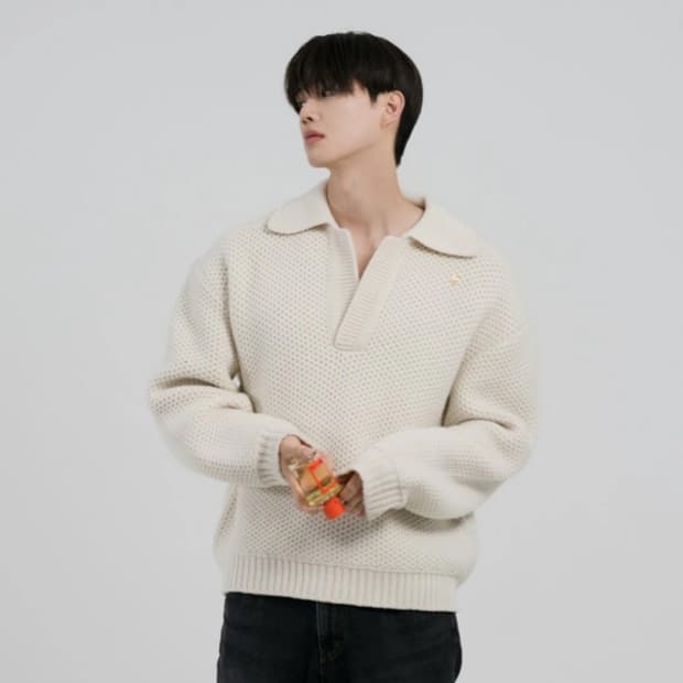렉토 청키 케이블니트 새상품 S