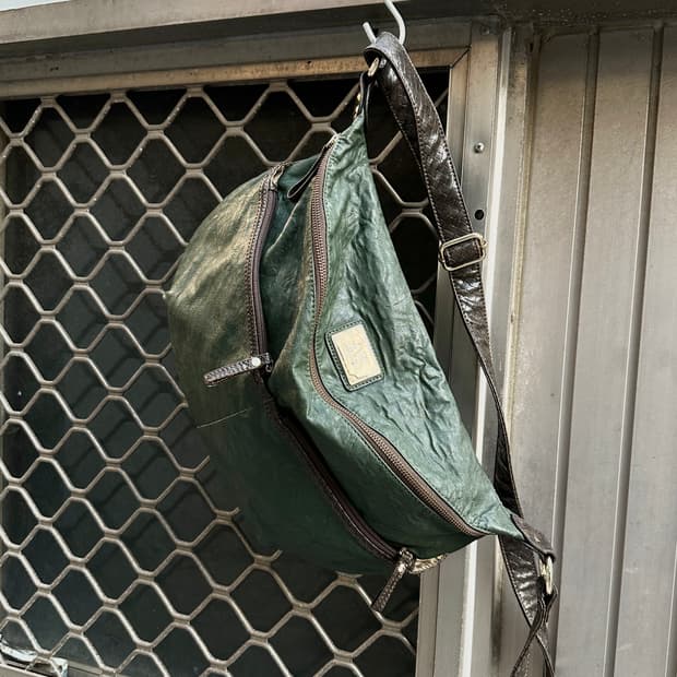 Anne Klein stud detail leather hobo bag