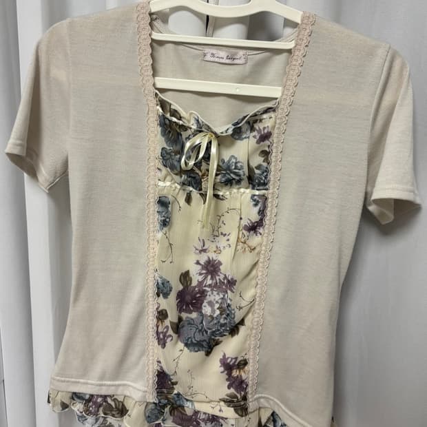 모리걸 여름 반팔 탑