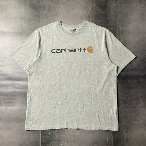 CARHARTT 칼하트K195 그레이 그래픽 반팔티셔츠 A01099