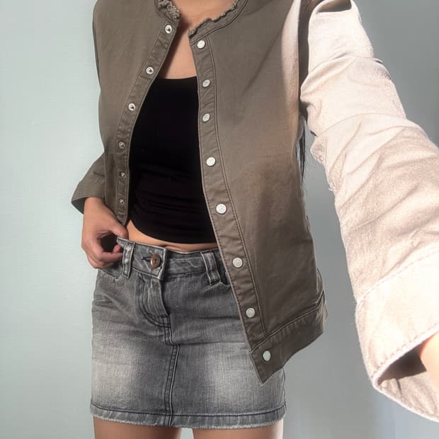 웨스턴 크롭 자켓