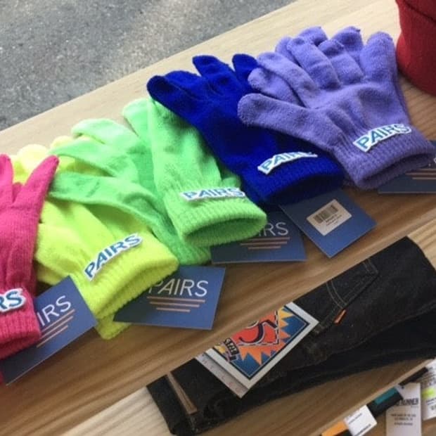 Pairs gloves Blue color 면장갑