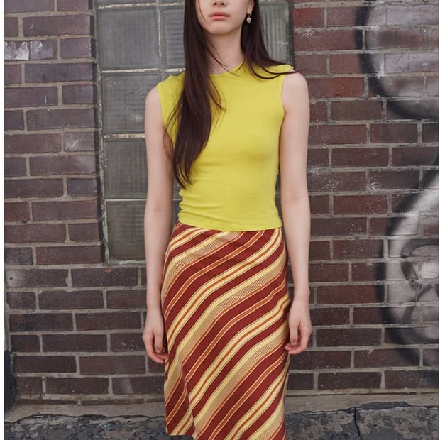 누아누 스커트 Ambra Skirt_Caramel