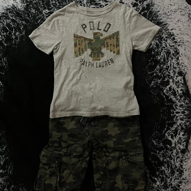 카모 코디세트(폴로반팔+카모버뮤다)