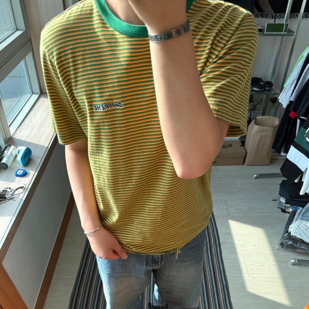 슈프림 멀티 스트라이프 티셔츠