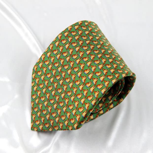 페라가모 9.4cm S등급 남자 명품 넥타이