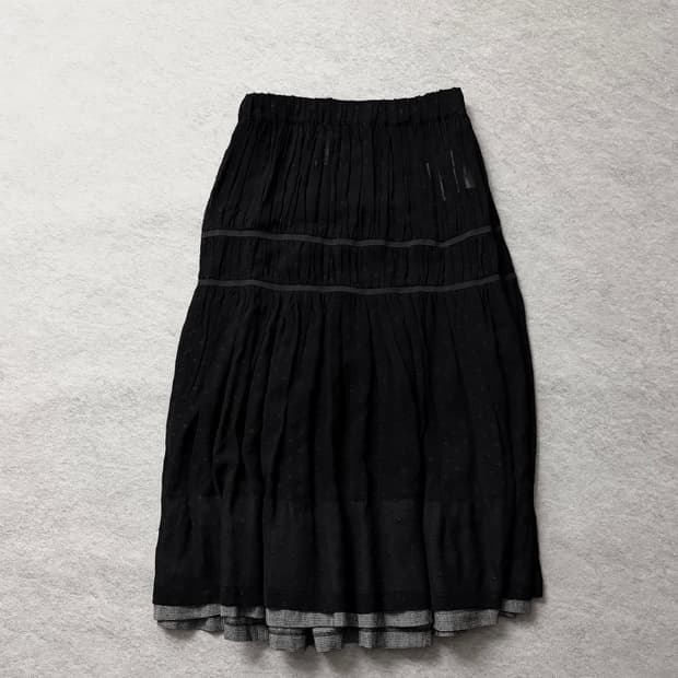 꼼데가르송 트리콧 스커트