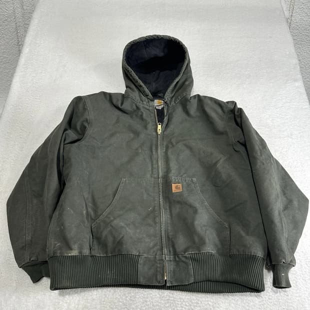 칼하트 j130 덕 액티브 자켓 모스그린
