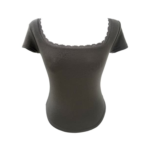 플리즈노팔로우 미미 Mimi U-Line Lace Short Top