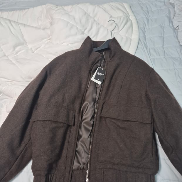 8seconds 브라운 울 블루종 자켓 M 새상품