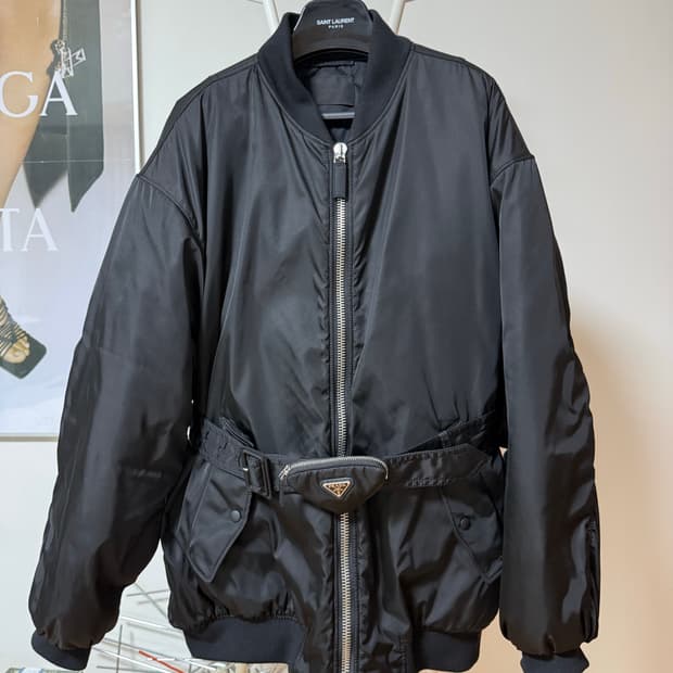 벨티드 오버사이즈 봄버