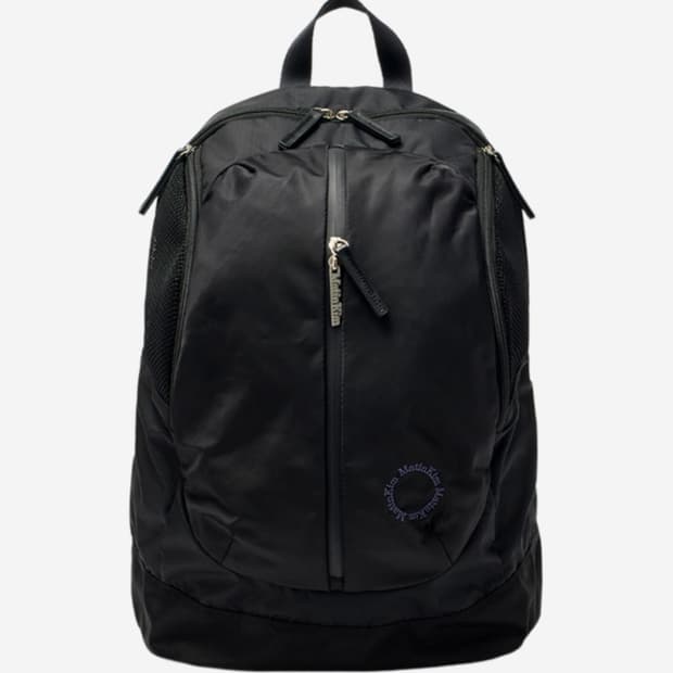 마뗑킴 explorer zipper backpack black