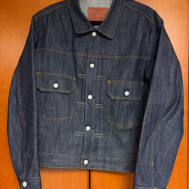 아웃스탠딩 30s 셀비지 데님 자켓