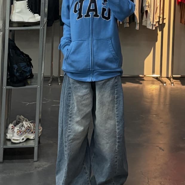 갭 로고 후드집업 A3180