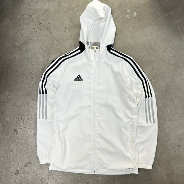 아디다스 화이트 바람막이[1500]