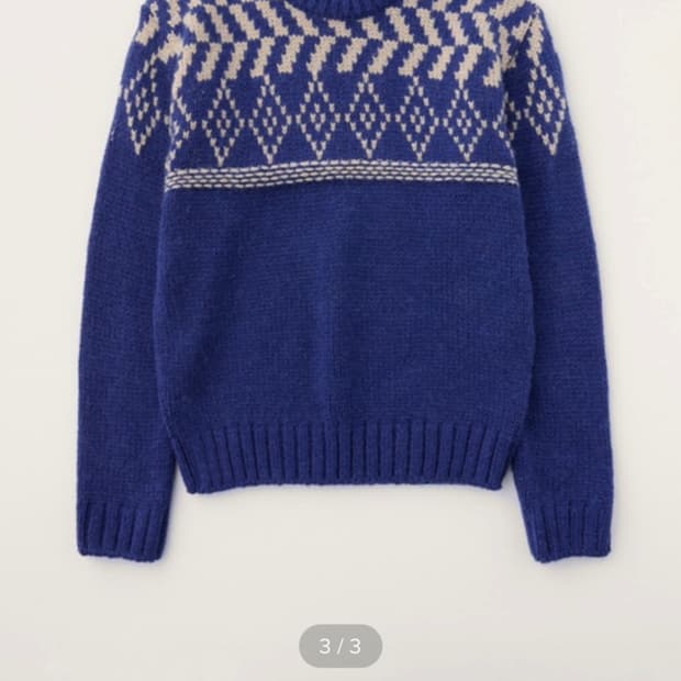 시엔느 노엘 자카드 니트