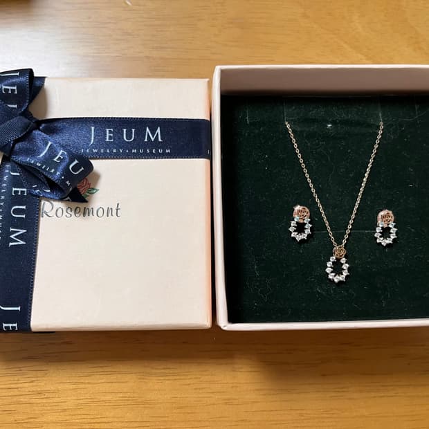 Rosemont 로즈몽 까메오 목걸이 & 귀걸이 셋트