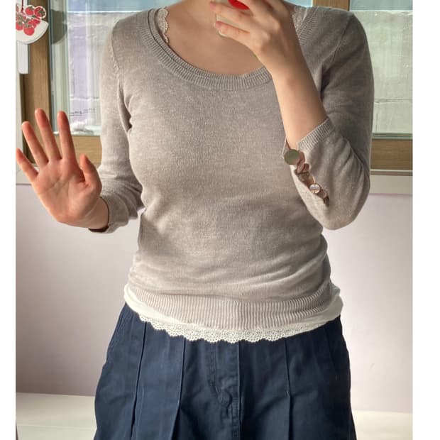 자개 니트 여름, 간절기🌼