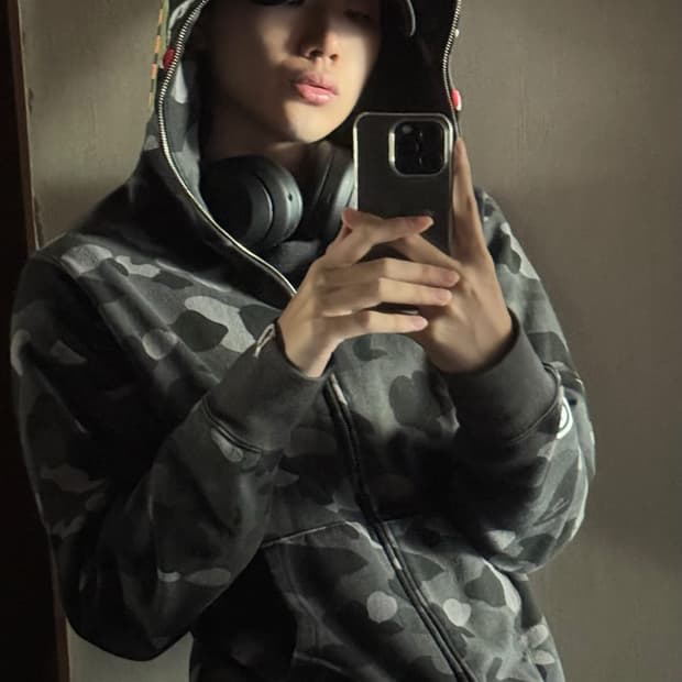 베이프 샤크 후드집업 흑계