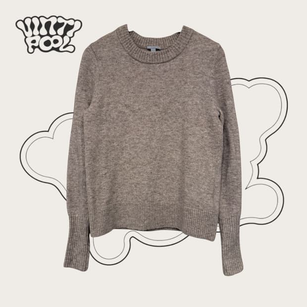 COS 코스 울알파카 혼방 라운드넥 니트 스웨터 S 드라이완료