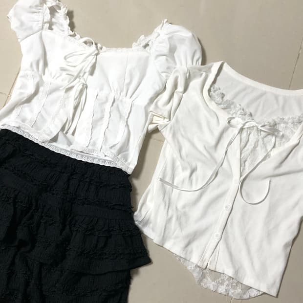 1:1 맞춤 랜덤박스 랜박♡ 에겐녀 빈티지 갸루 긴팔 스커트 원피스
