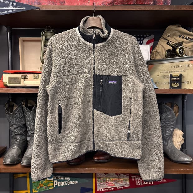 00s 파타고니아 클래식 레트로-X 플리스 풀집업 자켓 니켈 N889